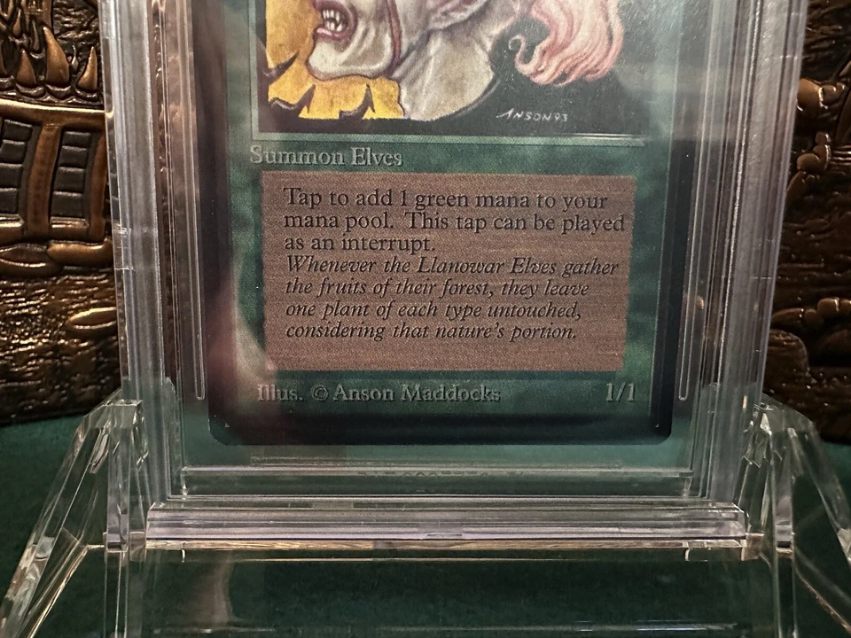 Llanowar Elves - Beta - MTG - BGS 9. More Vintage MTG in My Store. - Image 3 of 4