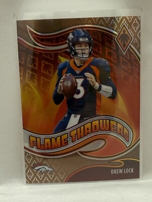 2021 Panini Phoenix Drew Lock Flame Throwers BRONZE /50 SSP Number match!!!