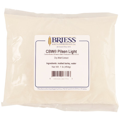 1 lb Dried Malt Extract (DME) - Pilsen Light 100% Malt for All Grain or Extract