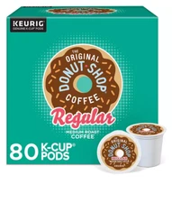 The Original Donut Shop Medium Roast K-Cup Pods, Regular, 80 counts. new..