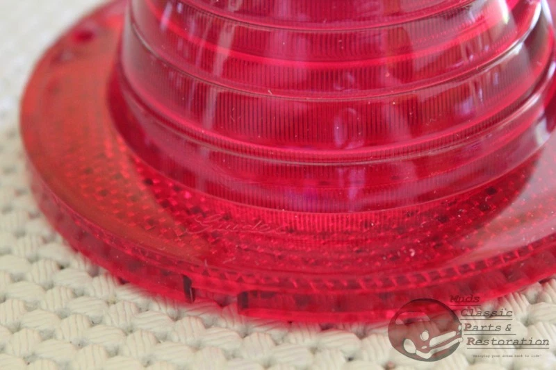 60-61 Impala Chevy El Camino Luz Trasera Luz de Freno Trasera Lente Guía Script Par Foto 4 de 4