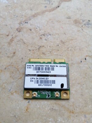 Atheros EM306 Wireless LAN Card QEM306W TE00 W-LAN Karte Wi-Fi Card WLAN WiFi