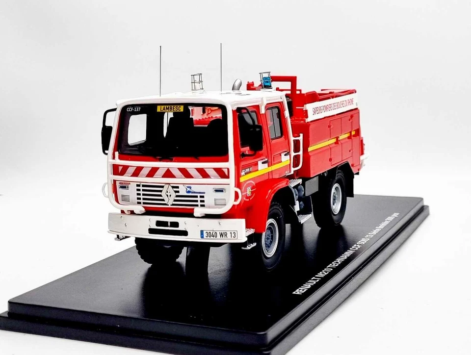 CAMION DE POMPIERS RENAULT M210 TECHNAMM ARBOIS 3500 CCF SDIS 13 1/43 ALERTE - Photo 2/4