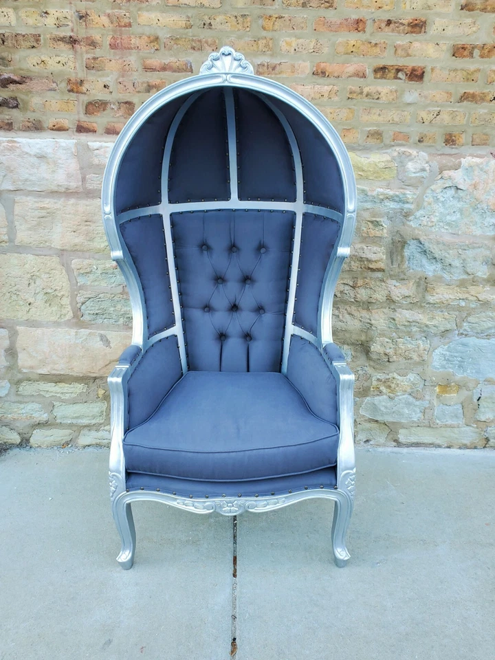 Hermosa Silla Globo Hecha a Mano Silla con Dosel Silla Portero Silla Cúpula Trono Foto 3 de 4