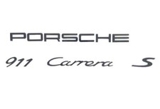 New Genuine Porsche 911 991 Carrera S Gloss Black Emblem Badge