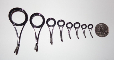 New Set of 8 Fuji ICYSG Titanium Plated SIC Fishing Rod Spinning Guides (30-8)