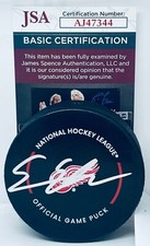 Simon Edvinsson signed Detroit Red Wings Official Game Puck autographed JSA