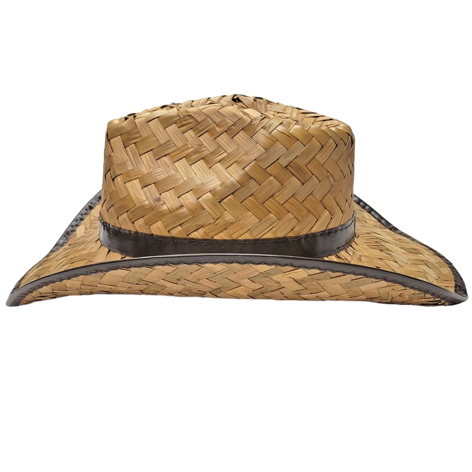 Straw Cowgirl Hat Cowboy Old West Country Rancher Farmer Rodeo Costume 9933H - Image 3 of 4