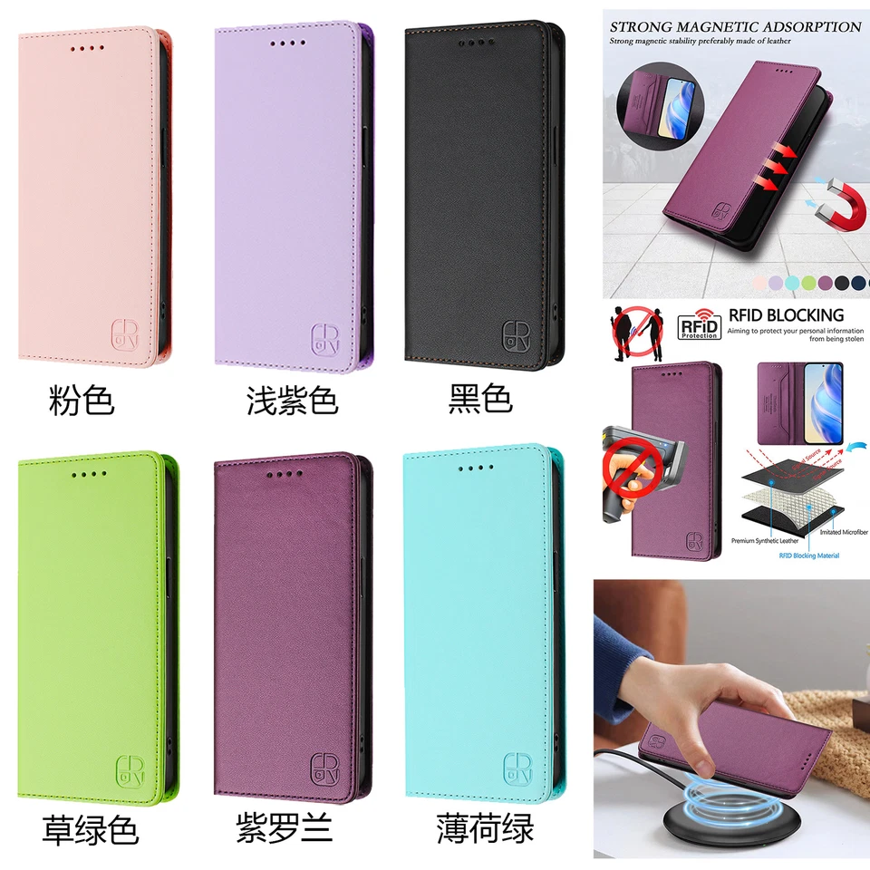 For Cubot Max 5, Luxury Shockproof Cover Flip Leather Wallet Card Full Case - Image 2 of 4