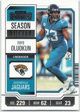 2023 Panini Contenders #46 Foye Oluokun Season Ticket Retail