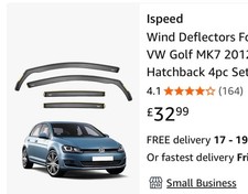 🚗 iSpeed MK7 Golf 5 Door Wind Deflectors – Brand New 🚗