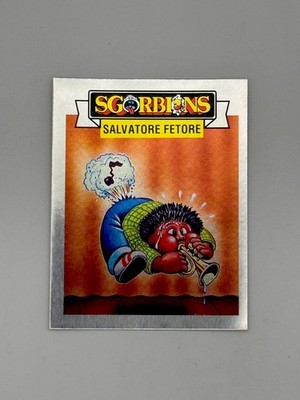 Holidays Sgorbions Garbage Pail Kids Italy Metallic Stickers - WINDY WINSTON
