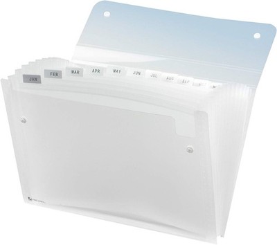 Rexel Fächermappe ICE DIN A4 13 Fächer PP glasklar