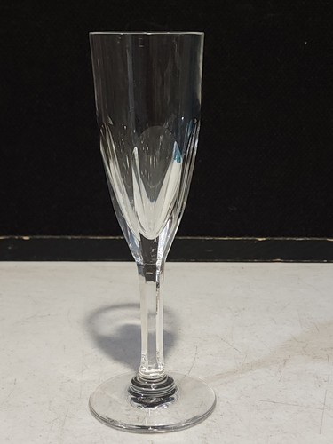 1- SAINT LOUIS Crystal BRISTOL 5 oz. Fluted Champagne Glasses France 7.5" Tall