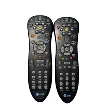 2X AT&T S10-S4 U-VERSE UNIVERSAL STANDARD MULTI-FUNCTION DVR/TV REMOTE (TESTED)
