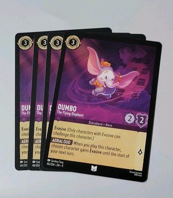 4x Disney Lorcana TCG - Fabled: Dumbo (046/204) - Uncommon - Near Mint 