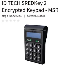 NEW IN BOX ID Tech SREDKey 2 KeyPad Card Reader IDSK2- 535E - IHG