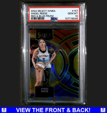 Angel Reese 2024 Panini Select WNBA Blue Red /399 PSA 10 Gem RC CHI Sky 147