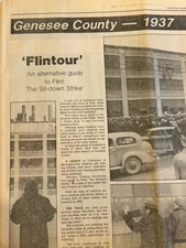 Newspaper - 1937 Sit-Down Strike Flint Journal  March 6, 1986