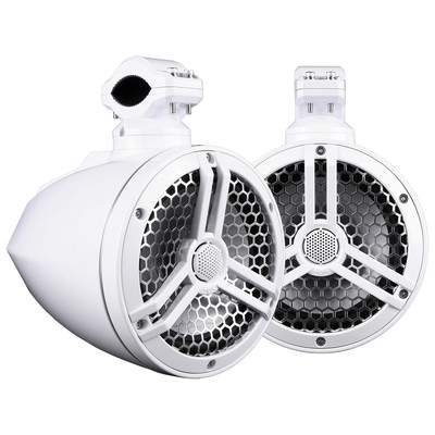 SKAR AUDIO SK65M-TWR 6.5'' MARINE FULL-RANGE 320 WATT TOWER SPEAKERS-PAIR (WHITE)