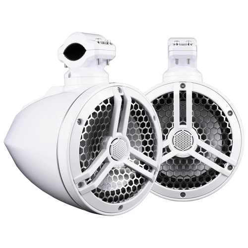 SKAR AUDIO SK65M-TWR 6.5" MARINE FULL-RANGE 320 WATT TOWER SPEAKERS-PAIR WHITE