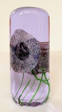 Caithness Glas Briefbeschwerer - Orchideen
