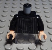 Lego Figura Accesorios Parte Superior Torso Negro con Decoración de Harry Potter