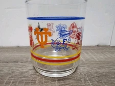 Vtg Southeastern Conference Highball Glass College Logos SEC Florida Alabama LSU