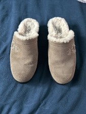 UGG Coquette Slippers Women  s Size 9 Chestnut Suede Sheepskin Fur Lined 5430