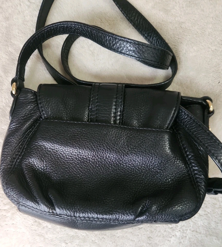 Bolso Bandolera Pequeño MICHAEL KORS Cuero Negro CHARLTON MONEDERO Cierre Dorado Foto 3 de 4