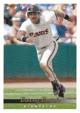 1993 Upper Deck #567 Barry Bonds San Francisco Giants