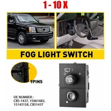 Fit Chevy Suburban 1500 2500 2003-2006 Switch Fog Lamp Control ON-OFF 9Pin 1-10X
