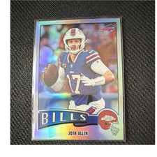 Topps 2025 Chrome Josh Allen #1975-4 Buffalo Bills Refractor Football Card