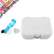 False Teeth Storage Case Container Denture Box w/ Mirror Clean Brush Appliance C
