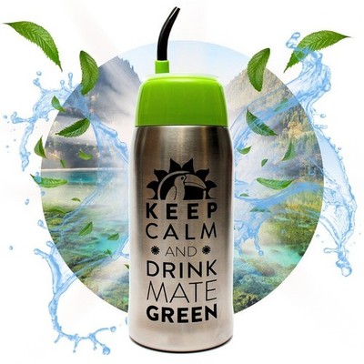 Mate Tee Yerbomos 4.0 580 ml Yerba Mate Flasche und Bombilla  + Mate Green 50g