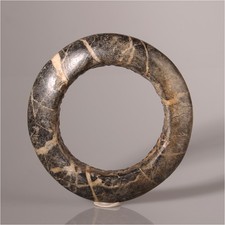 14186 # Old Stone Bracelet Made Of Mali Marble Kasena Bangles