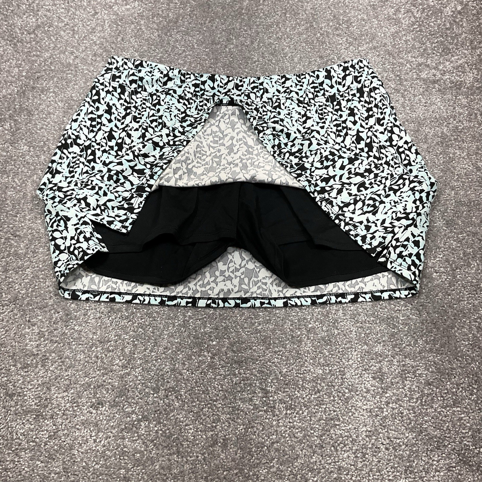 Tranquility  Pull On Stretch Skort Aqua/Black L - image 4