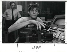 1990 Press Photo Jason Lukianowicz With Instructor Jim Koch - cva26047