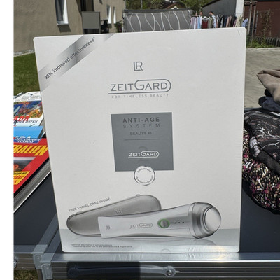 LR Zeitgard Anti-Aging Gesichtsmassagegerät Beauty Kit mit Reiseetui Weiß/Silber