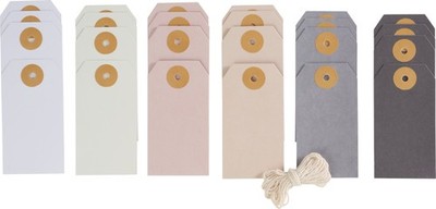 VBS Geschenkanhänger Set Trend 4x7.5 cm Geschenkdekoration Etiketten Basteln