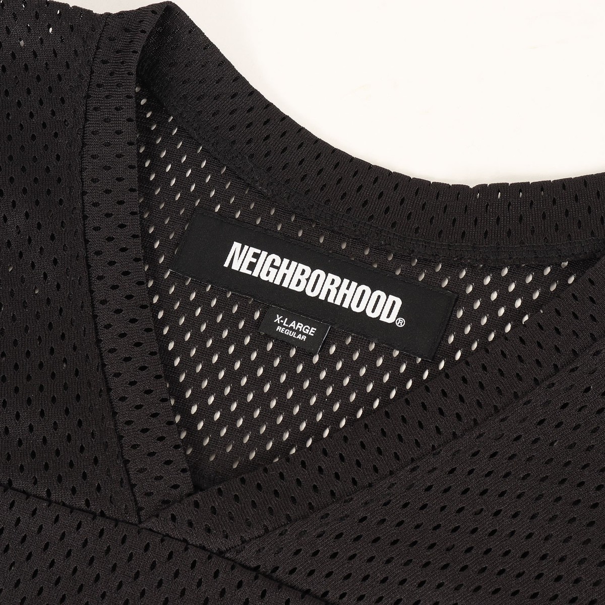 Neighborhood T-Shirt Black Size Xl 25Ss Mesh Jersey Hockey Shirt V