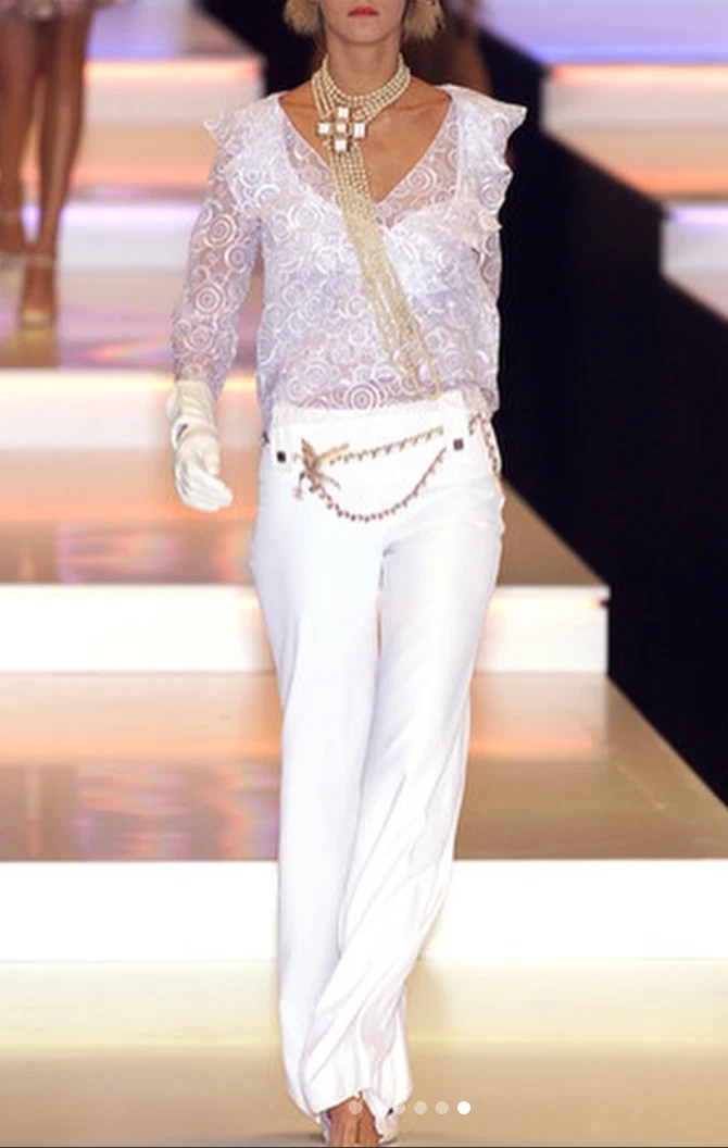 CHANEL White Pants for Women for sale | eBay