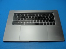 MacBook Pro A1990 15" 2019 MV902LL/A Top Case Palmrest w/Battery Gray 661-13163