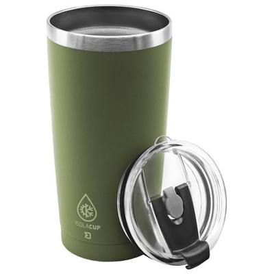 Delphin Isola Cup Green Insulated Thermos Coffee Mug 600ml Stainless Steel To Go