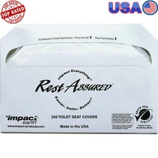 Toilet Seat Covers Half-Folded 1000 Carton Septic Safe Infection Guard New