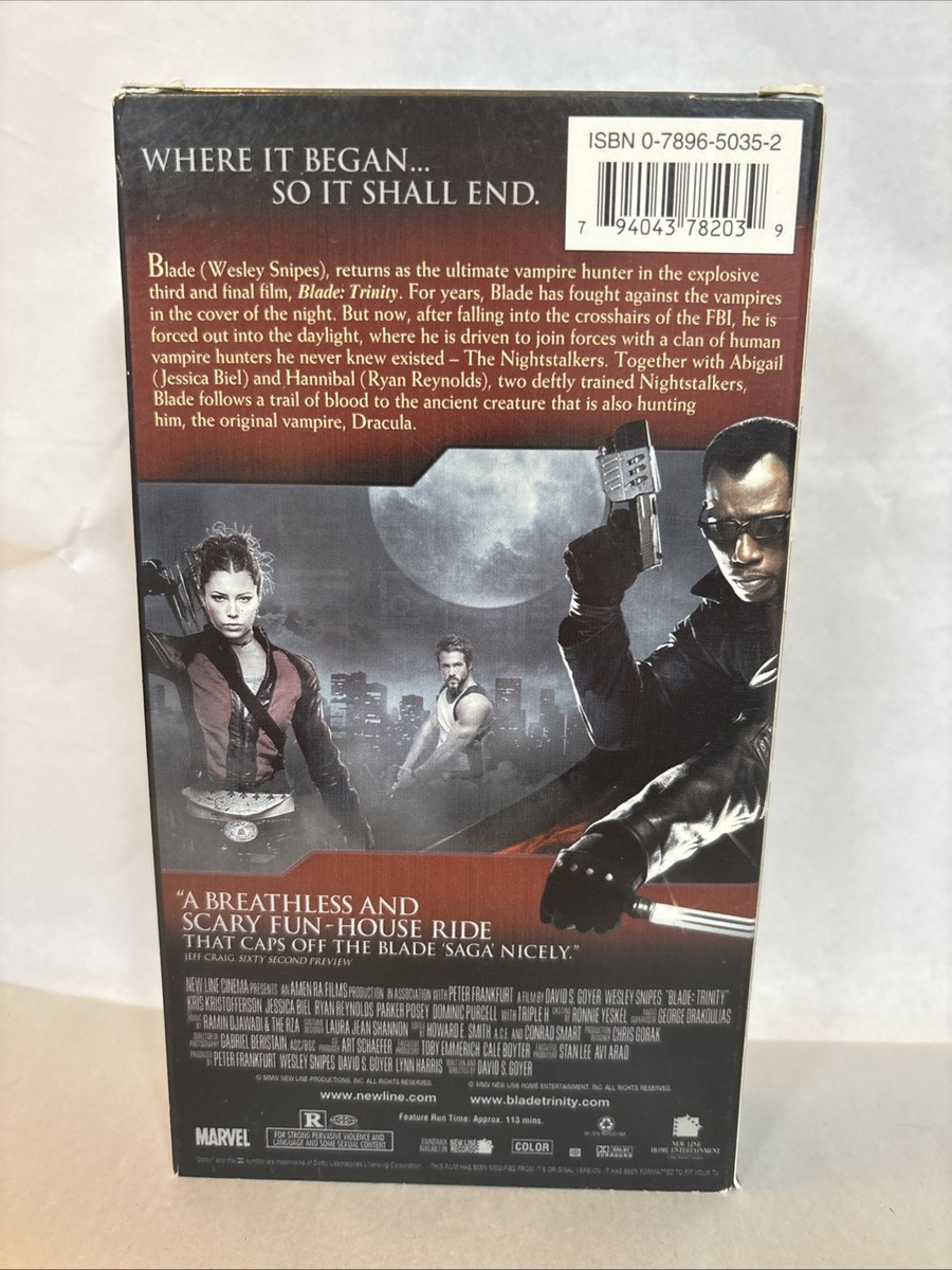 Blade: Trinity (VHS, 2005) for sale online | eBay