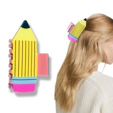 Back to School Hair Claw Clips Pencil Hair Claw Clip Cute Hair Clips for Wome...