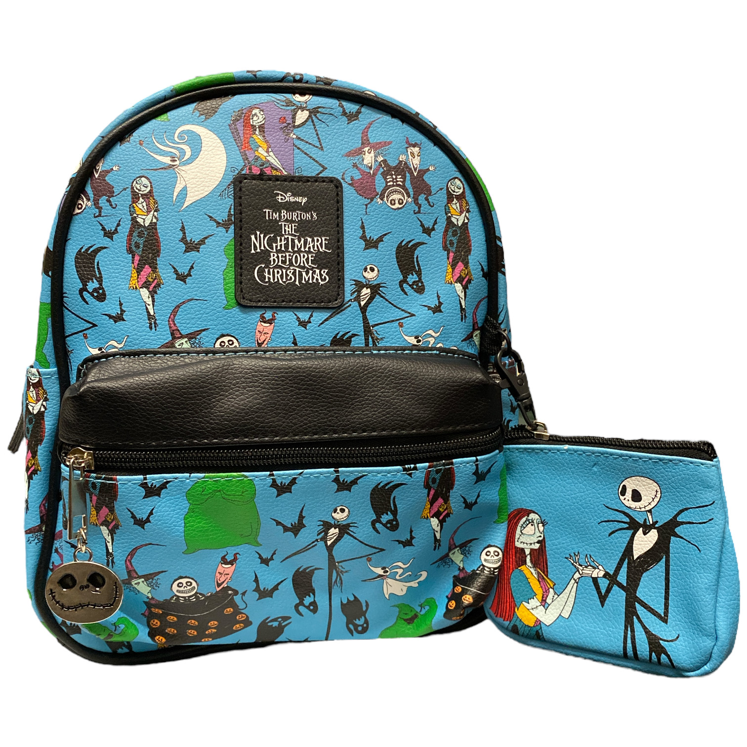 Мини-рюкзак Кошмар перед Рождеством с кошельком для монет и регулируемыми лямками 8890₽