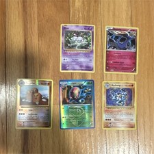 Pokémon TCG Mixed Card Lot Mew Xerneas Machamp Accelgor Dugtrio 5 Cards Holo En…