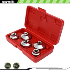 5x Oil Filter Wrench Cap Socket Drive Remover Tool Set 24mm 27mm 32mm 36mm